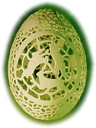 Drei Osterhasen Osterei